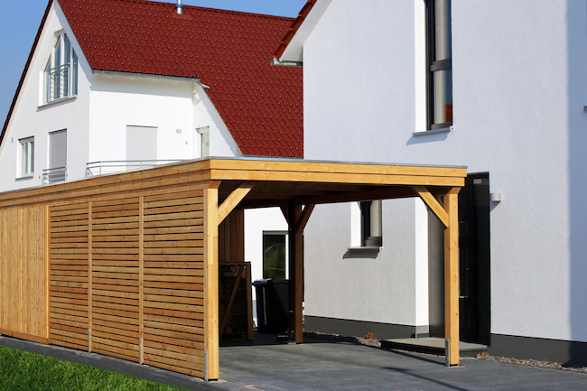 Lotsbestemming residu schrobben Houten carport op maat: prijs, foto's & tips